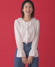 組曲 L ラッフルデシン ブラウス