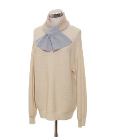 mila schon カシミヤ100%レーシーニットプチマフラー / MOONBAT