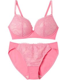 AMPHI ノンワイヤーブラ ショーツセット モールドカップを使用 自然なまるみのあるバストシルエット 【ノンワイヤーブラ＆ショーツセット】 上下セット ブラ BCC234 アンフィ／ワコール