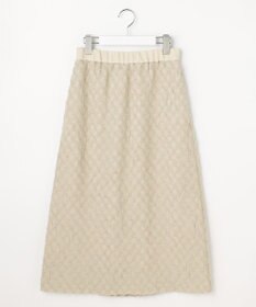 自由区 【セットアップ対応】ワッシャーカットジャカード スカート