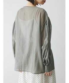 Green Parks AnriettMusee シアーボリュームスリーブブラウス