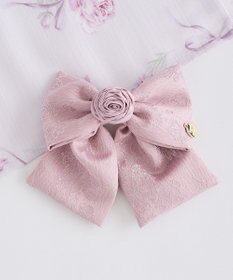Maison de FLEUR ローズリボンジャカードバレッタ