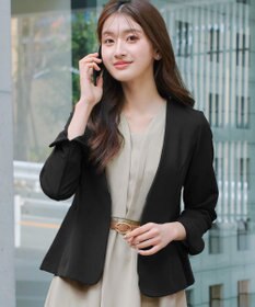 Tiaclasse L 【ストレッチジョーゼット】フレアジャケット