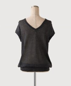 TOQUE 〈大草直子さんアドバイザー〉 【天然素材/2WAY】アルパカシルクニットVネックフレンチ