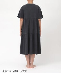 tsumori chisato SLEEP ツモリチサト ワンピース 5分袖 半袖 ルームウエア 綿混ベア天竺 ロング丈(ふくらはぎ付近) レディース UNT156 /ワコール