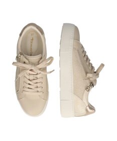 INTER-CHAUSSURES 【Tamaris】サイドジップ厚底フラットソールスニーカー