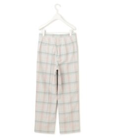 ICB 【洗える】TRドビーチェック ストレートパンツ