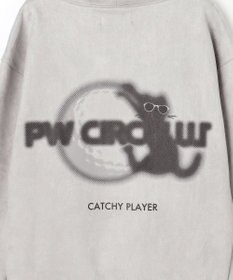 PW CIRCULUS 2025 NEW！【手洗い洗濯可】【WOMEN】キャットグラフィック スエードライク デタッチャブルフーディ ゴルフウェア レディース