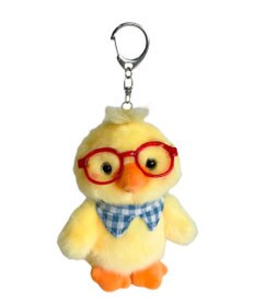 WEGO 優秀メガネペンギンぬいぐるみキーホルダー