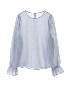 earth music&ecology キャンディースリーブシアーブラウス