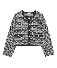 earth music&ecology ニットツイードジャケット