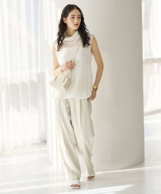 #Newans タートルネックレースブラウス