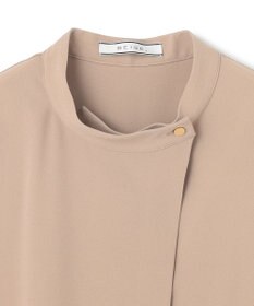 BEIGE， 【洗える】FLEUR / フロントボタンノースリーブブラウス