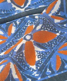 JOSEPH ABBOUD 【日本製】RCF綿ローン タイルプリント スカーフ