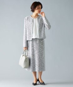 自由区 S カラミツイードノーカラー ジャケット