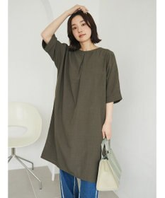 Green Parks 前後２ｗａｙミディ丈タックワンピース