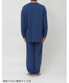 WACOAL ワコール_リラックス＆スリープ パジャマ 綿100%(本体) ガーゼ裏毛素材 長袖 長ズボン PEANUTS スヌーピー メンズ FGX560 /ワコール