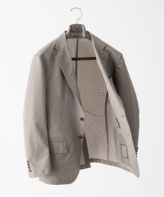 GOTAIRIKU 圧倒的清涼感・８つの夏機能【接触冷感/通気性/軽量/撥水…等】クールドッツ セットアップジャケット_ヘリンボーンプリント（25年モデル）