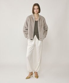 GRACE CONTINENTAL フェイクミンクファーブルゾン