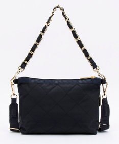 LeSportsac CHAIN COSMETIC CLUTCH/ディープシーブルーキルト