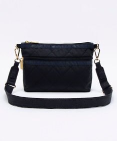 LeSportsac CHAIN COSMETIC CLUTCH/ディープシーブルーキルト