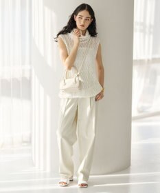 #Newans タートルネックレースブラウス