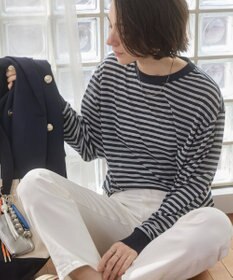 WEGO 【ANGIE VINTAGE】シアースラブボーダーロンＴ