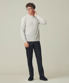 J.PRESS MEN トリートメントウール ストレッチサキソニーチェック スラックス