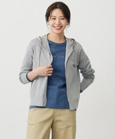 J.PRESS LADIES Vis/Peスパーク ニット パーカー