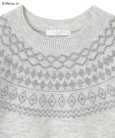 Green Parks Ｍｉｆｆｙ／求心柄ジャガードニットプルオーバ