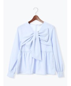 Te chichi リボンディテールペプラムブラウス