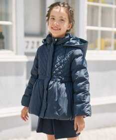 組曲 KIDS 【150-170㎝】キルティング 中綿コート