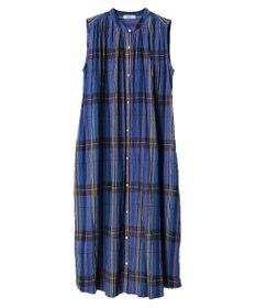 earth music&ecology 綿ＰＵクレープワンピース（ｃｈｅｃｋ柄）