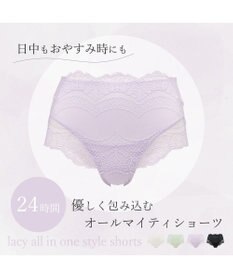 BRADELIS New York 【BRADELIS Me】 レーシィオールインワンスタイルショーツ