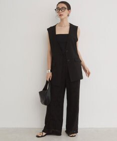 WEGO 【ANGIE VINTAGE】クロシェレースワイドイージーパンツ