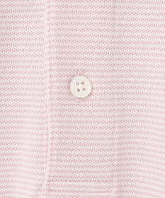 J.PRESS MEN 【大人気】アメリカンコットン鹿の子ボーダー バックブルポロシャツ