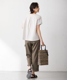 J.PRESS LADIES L 【WEB限定カラーあり・抗菌消臭・吸水速乾】サッカージャージー キーネック カットソー