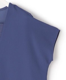 ICB 【接触冷感・UVケア・速乾・洗える】FluidBackSatin レイヤードデザインワンピース