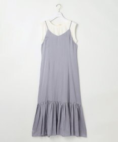 ANY SIS 【貴島明日香さんコラボ・3点セット】メッシュ ニット×キャミ ワンピース