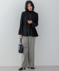 23区 【VERY3月号掲載/洗える】TRコンフォートストレッチ ワイドパンツ