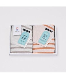 PRESENTERS ROOM モウカワイターノ / フェイスタオル　オレンジ×グレー