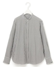 ICB 【洗える】 アルコットストライプ シャツブラウス