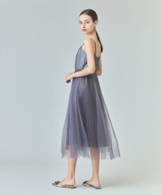 GRACE CONTINENTAL チュールプリーツコンビワンピース