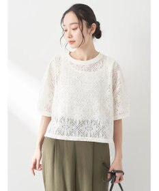 earth music&ecology レースプルオーバー