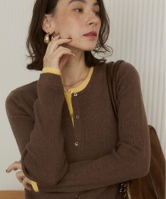 WEGO 【ANGIE VINTAGE】フェイクレイヤードカーディガン
