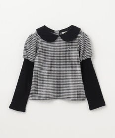 組曲 KIDS 【110-140㎝】チェックジャガード トレーナー