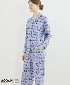 une nana cool 【ムーミン】【綿100%】 MOOMIN * une nana cool  開襟パジャマ