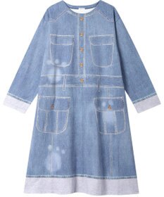 tsumori chisato SLEEP ツモリチサト ルームウエア ワンピース 長袖 綿100%(本体) ロング丈(ふくらはぎ付近) UNX557 /ワコール