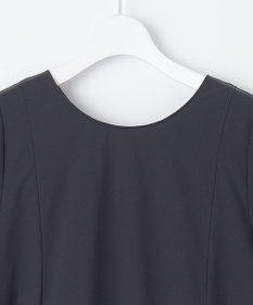 UNFILO 【撥水/シワになりにくい】FINE MOVE ランタンスリーブワンピース