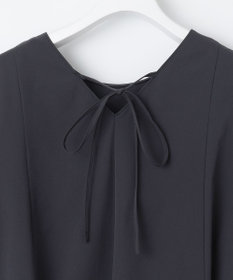 UNFILO 【撥水/シワになりにくい】FINE MOVE ランタンスリーブワンピース